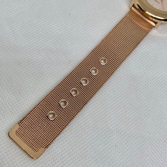 Sophie women rose gold tone watch 36mm round case quartz analog running - Picture 5 of 6